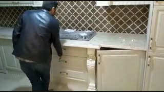 کابینت آشپزخانه ممبران سفید