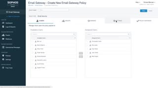 Sophos Email Policy Control