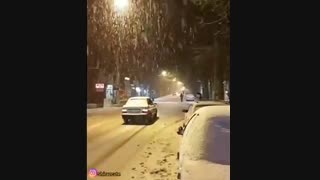 بارش برف سپیدان