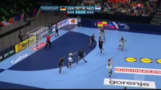 دیدار تیم های آلمان و هلند در مسابقات هندبال قهرمانی اروپا یورو2020