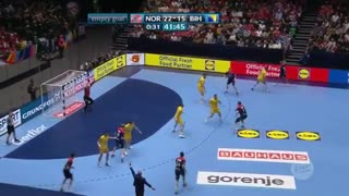 دیدار تیم های نروژ و بوسنی  در مسابقات هندبال قهرمانی اروپا یورو2020