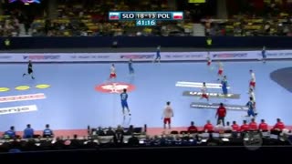 دیدار تیم های جمهوری  اسلوونی و لهستان در مسابقات هندبال قهرمانی اروپا یورو2020