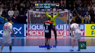 دیدار تیم های اسپانیا و آلمان در مسابقات هندبال قهرمانی اروپا یورو2020