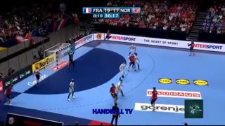 دیدار تیم های فرانسه و نروژ  در مسابقات هندبال قهرمانی اروپا یورو2020