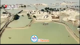 تصاویر هوایی از آخرین وضعیت مناطق سیل‌زده سیستان و بلوچستان