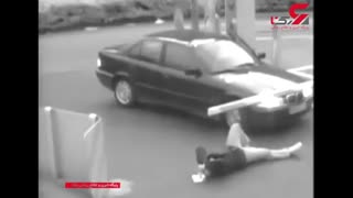 سقوط راهبند اهرمی بر روی سر مرد نگون بخت