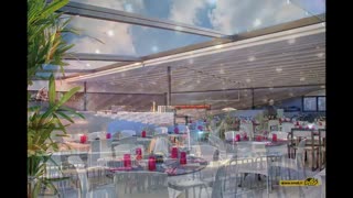 حقانی 09380039391-سقف تاشو رستوران- سقف بازشو تالار