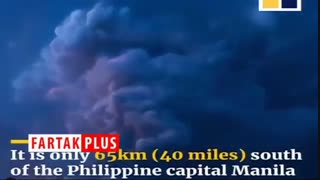 خلق تصاویری منحصر به فرد از وقوع همزمان صاعقه و فوران آتشفشان