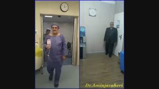 فحص المریض قبل و بعد استبدال الرکبه الیمنی