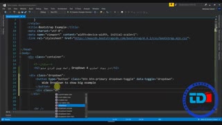 |آموزش طراحی سایت|منوی کرکره ای Dropdown در Bootstrap 4|