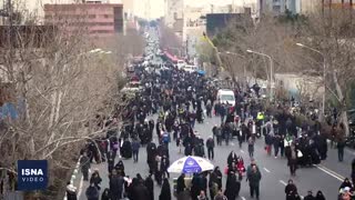 گوشه‌هایی از راهپیمایی مردم تهران بعد از اقامه نماز جمعه