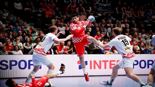 دیدار تیم های کرواسی و اتریش در مسابقات هندبال قهرمانی اروپا یورو2020