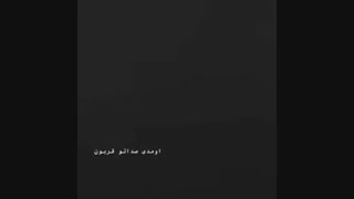 اومدی صداتو قربون ...اون همه وفاتو قربون....