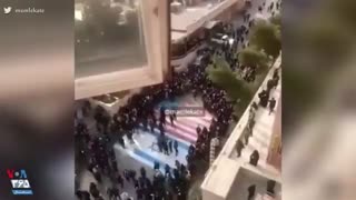 پا نگذاشتن دانشجویان دانشگاه بهشتی تهران بر روی پرچم اسرائیل و آمریکا کلینیک مو