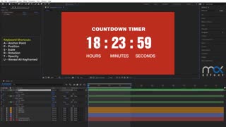 آموزش افترافکت : ساخت تایمر معکوس