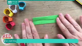 آموزش اوریگامی -اوریگامی انگشتر