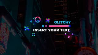 پروژه آماده پریمیر 6 تایتل زیرنویس گلیج Glitchy Lower Thirds