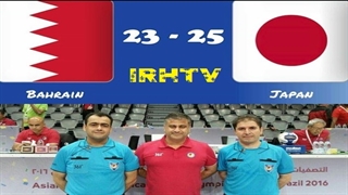 دیدار تیم های ملی بحرین و ژاپن در مسابقات هندبال قهرمانی مردان آسیا2020