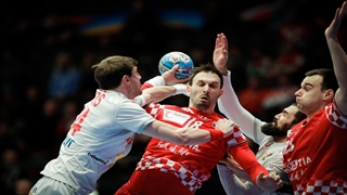 دیدار تیم های کرواسی و اسپانیا در مسابقات هندبال قهرمانی اروپا یورو2020