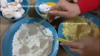 مرغ و قارچ سوخاری