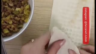 آموزش پیچیدن سمبوسه