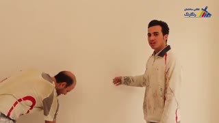 نقاشی ساختمان مدرن در تهران