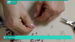 آموزش تصویری ساخت زیور آلات مهره ای