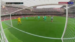 خلاصه بازی والنسیا 2 - بارسلونا صفر