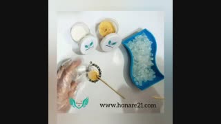 اموزش گردنبند رزین با سنگ ژئود