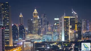 برج های دبی در میان ابرها