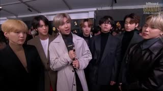 مصاحبه billboard با بی تی اس در فرش قرمز مراسم 62nd Grammy awards 2020-720p