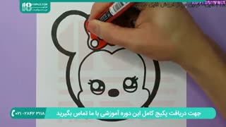 آموزش نقاشی  میکی موس