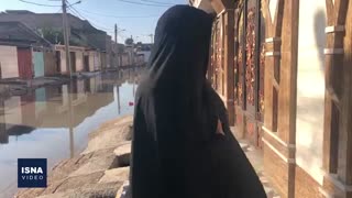 وضعیت آبگرفتگی در برخی از نقاط اهواز