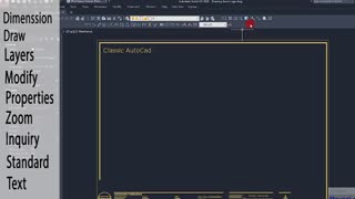 | کلاسیک کردن محیط اتوکد |