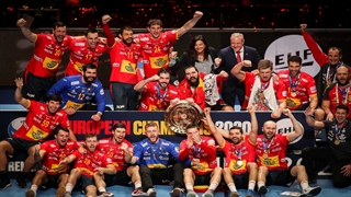 دیدار تیم های اسپانیا و کرواسی در فینال مسابقات هندبال قهرمانی اروپا یورو2020