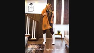 آموزش ست کردن شال های دو رو مهدی طاقه چیان