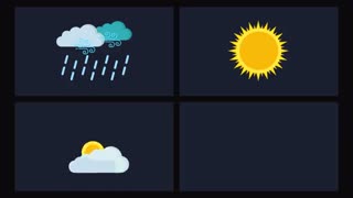 پروژه آماده پریمیر 15 آیکون انیمیت آب و هوا