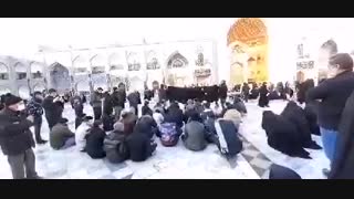 حال و هوای صحن انقلاب  در صبح شهادت حضرت زهرا(س)