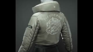 Cyberpunk Bomber Jacket –- 3D Fashion Design Course