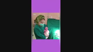 فیلم واقعی زایمان سزارین با بی حسی اسپاینال