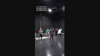 تمرین رقص bts اهنگ black swan