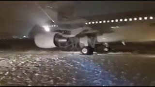 فیلم خروج هواپیما از باند در کرمانشاه