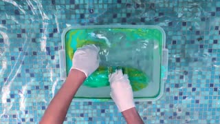 آموزش رنگ کردن انواع کفش با کمترین امکانات در خانه رنگ کردن کتونی