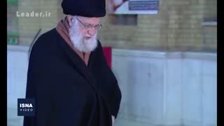 حضور مقام معظم رهبری در مرقد امام (ره) و گلزار شهدا