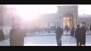 پخش صلوات خاصه هر روزه امام رضا (ع)؛ صبح یک روز زمستانی میان صحن و سرای خورشید ایران زمین