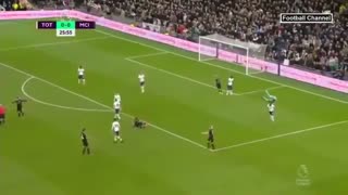 خلاصه بازی تاتنهام 2 - منچسترسیتی از هفته بیست و پنجم لیگ برتر انگلیس