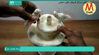 ساخت آبنما طرح پرنده و حوضچه