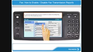 نحوه غیر فعال کردن گزارش گیری فکس درپرینتر