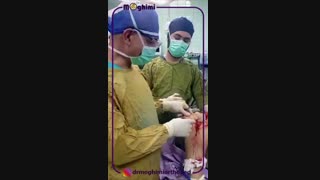 فیلم جراحی تعویض مفصل زانو خانم 70 ساله