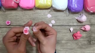 آموزش گلسازی باخمیر پلیمر